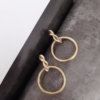ENTWINED STEM WITH LARGE CIRCLES EARRINGS