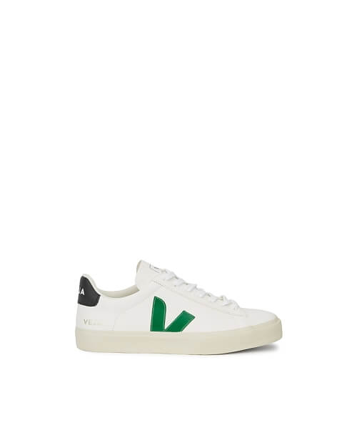 campo white leather trainers
