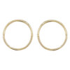 GENUINE 9CT YELLOW GOLD 12MM HINGED SLEEPERS EARRINGS GIFT BOXED