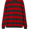LOEWE Striped sweater Red and gray striped crewneck sweater