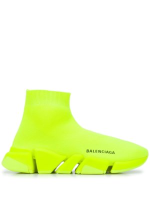 Balenciaga Speed.2 Lt Knit Sole Mono FL sock sneakers - Yellow