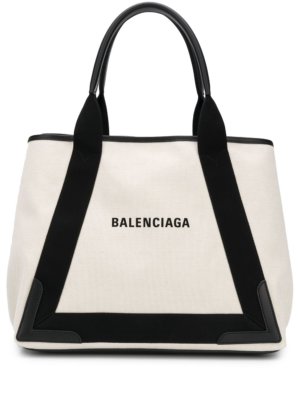 Balenciaga medium Navy Cabas bag - Neutrals