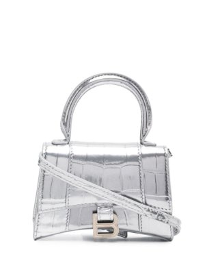 Balenciaga mini Hourglass tote bag - Silver