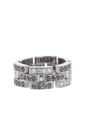 Cartier 2000s pre-owned 18kt white gold diamond Maillon Panthère ring