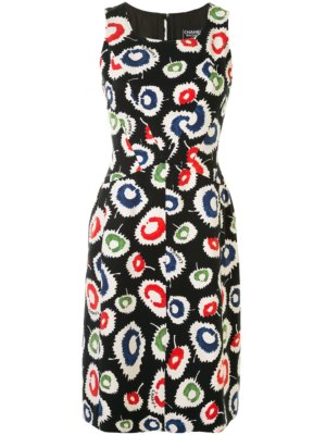 Chanel Pre-Owned 1997 patterned dress - Black