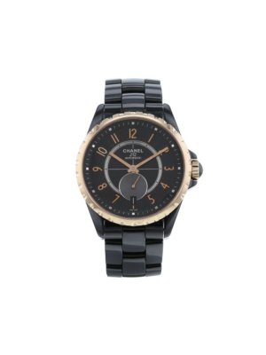 Chanel Pre-Owned 2010 pre-owned J12 42mm - BLACK