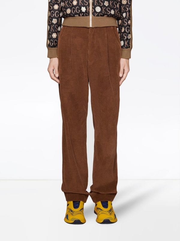 Gucci regular-fit corduroy trousers FARFETCH