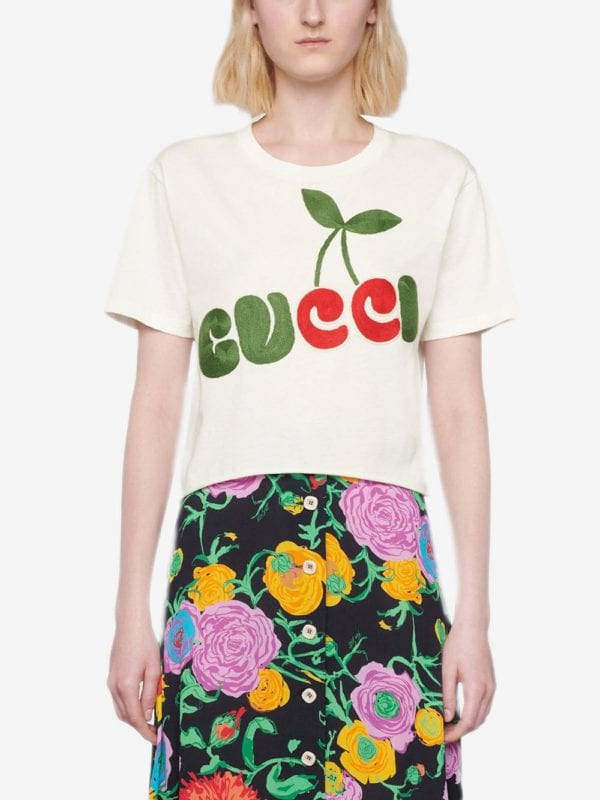 Gucci cherry logo-print T-shirt