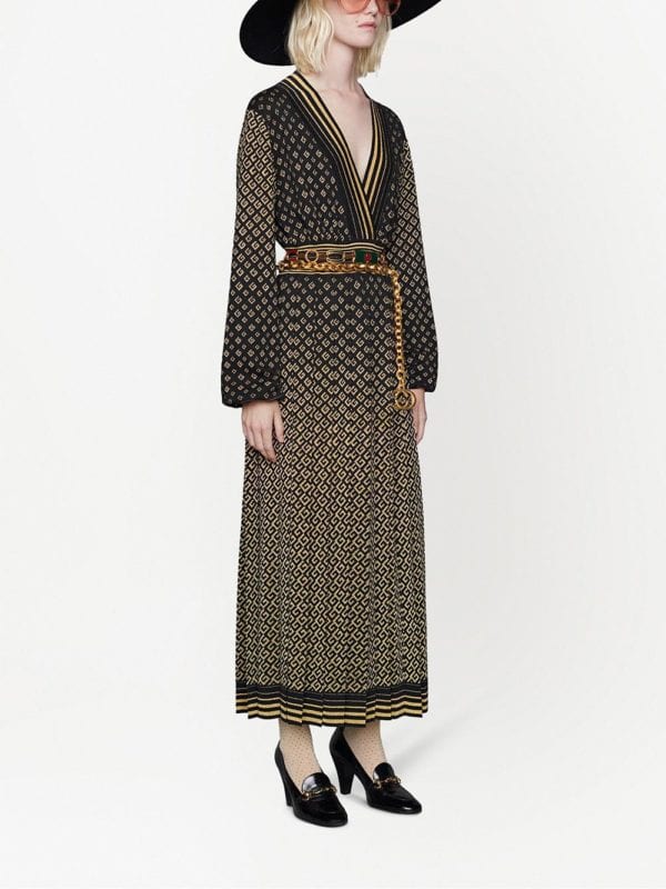 Gucci GG-jacquard wool dress