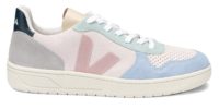 pastel coloured low top sneakers