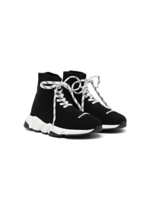 Balenciaga Kids Speed lace-up sneakers - Black