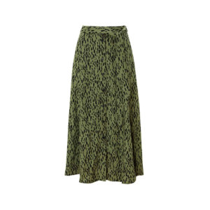 dark green long skirt