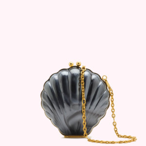 Black Shell Clutch Bag