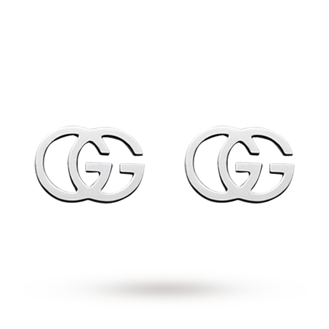 GG Tissue 18ct Gold Stud Earrings