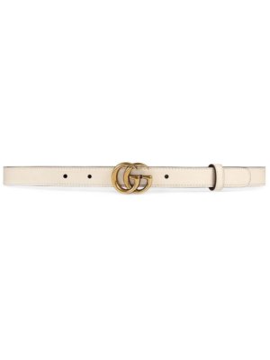 Gucci Leather belt with Double G buckle - Neutrals