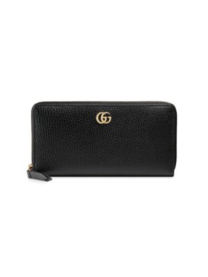 Gucci Leather zip around wallet - Black