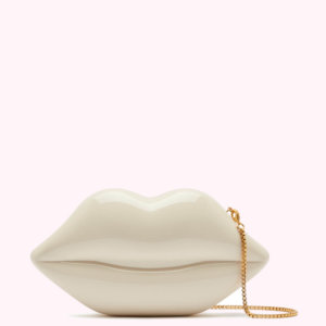 Nude Medium Lips Clutch Bag