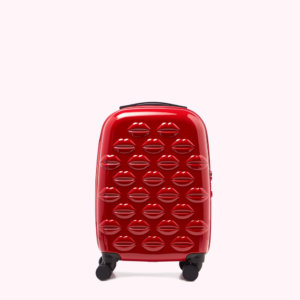Red Small Hardsided Integrated Lock Spinner Case