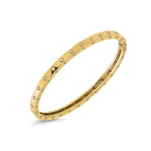 Symphony 18ct Yellow Gold Bangle With Round Design