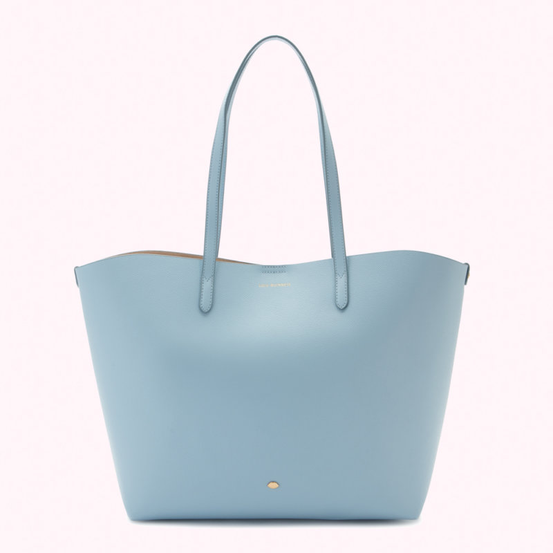 Wedgewood Blue Leather Ivy Tote
