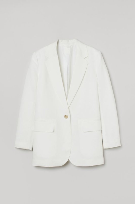 H&M Oversized linen-blend jacket