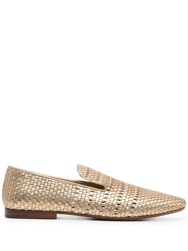 woven almond toe loafer