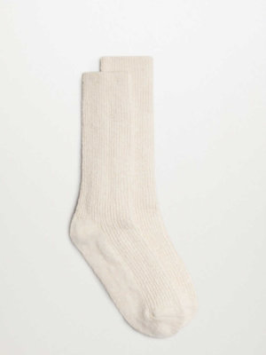 Ribbed cotton socks