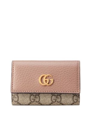 Gucci GG Marmont leather key case - Pink