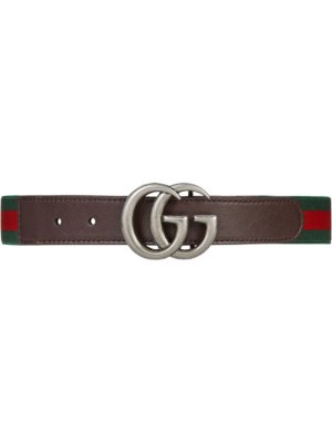 Gucci Kids elasticated GG Web belt - Green