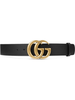 Gucci double G buckle belt - Black