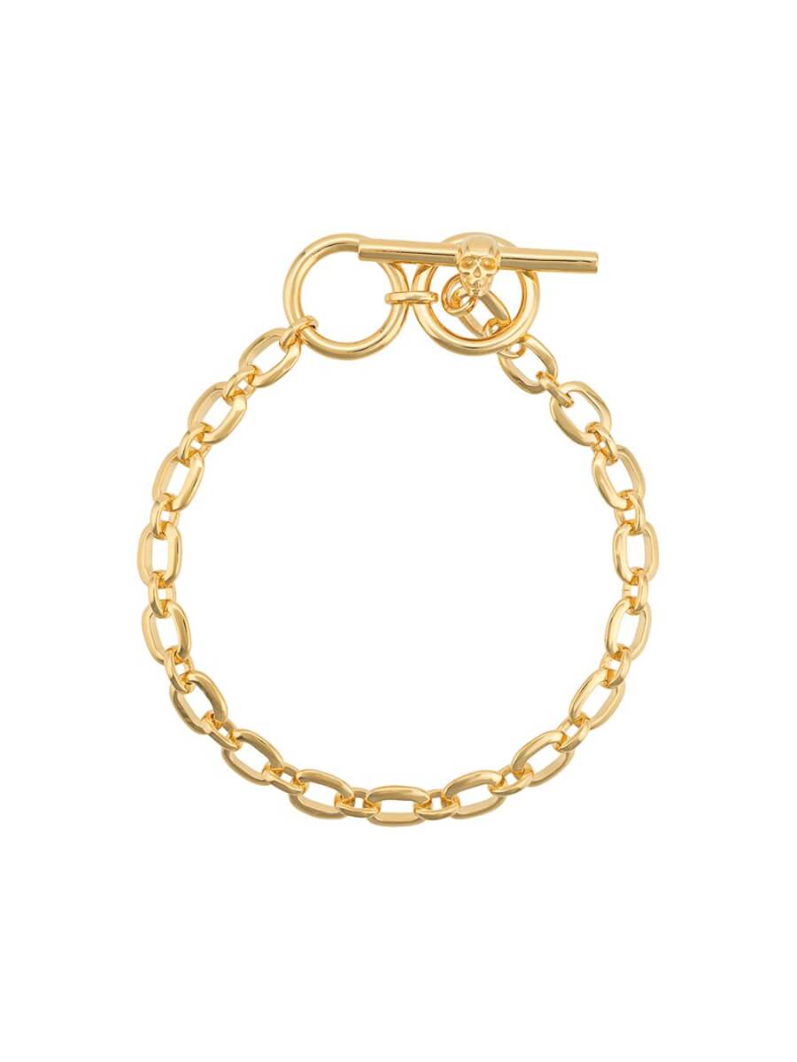gold chainlink bracelet