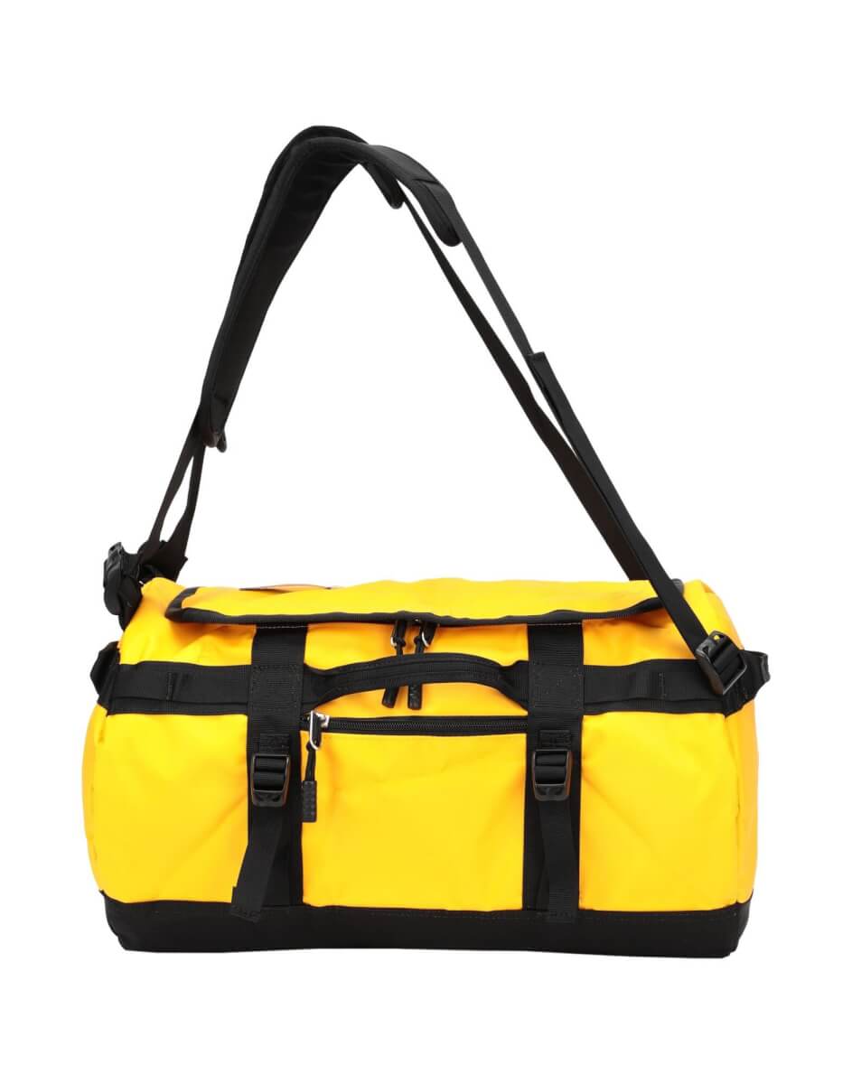 black and yellow duffle gym bag