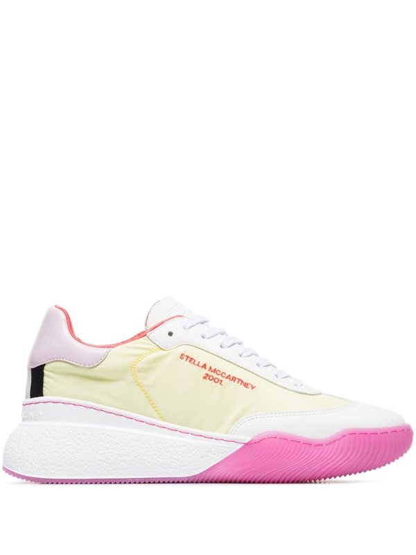 pink thick sole trainer