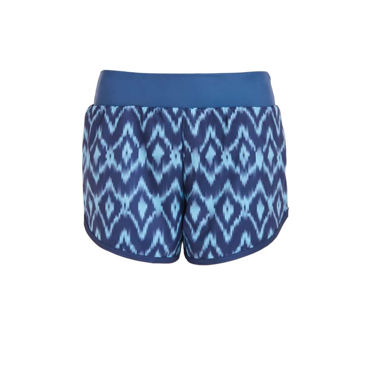 Blue printed running shorts