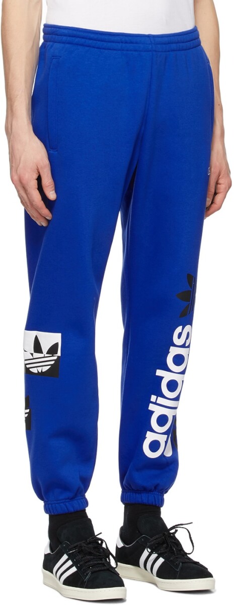 Blue joggers with Adidas branding