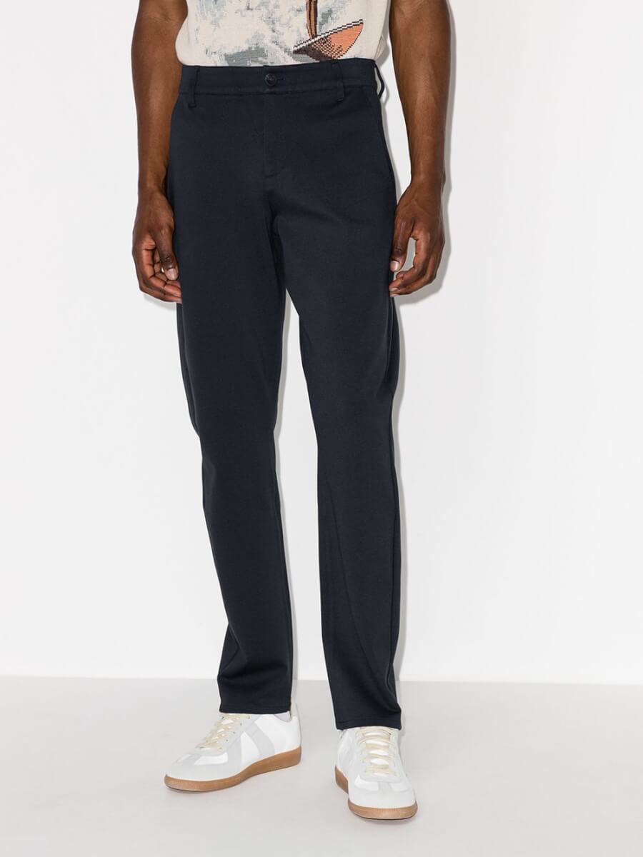 Black straight let chino trousers