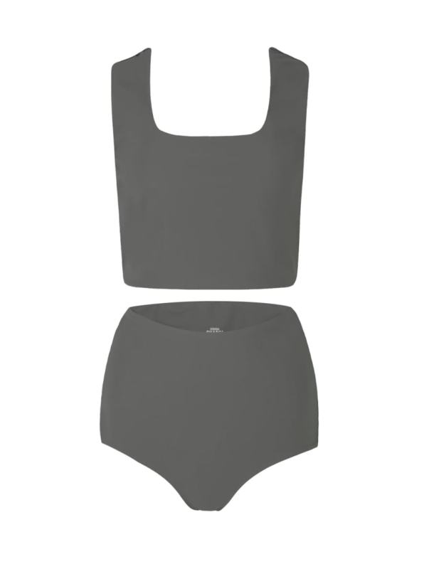 grey two piece bikini