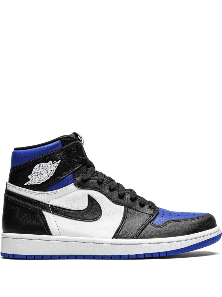 Blue white Jordan 1 sneakers