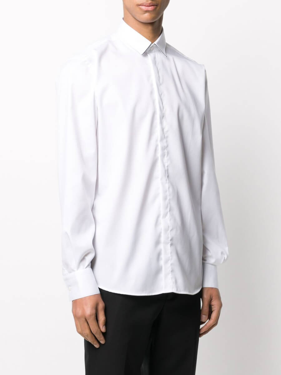 White long sleeved suit shirt