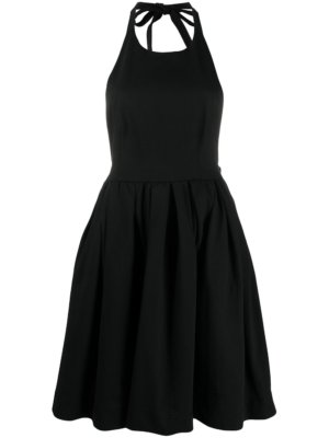 Prada halterneck knee-length dress - Black