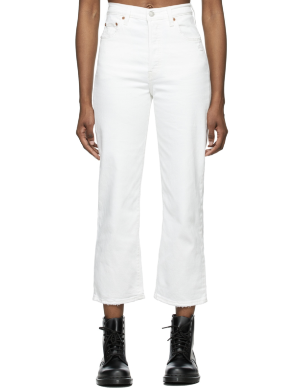 white jeans women