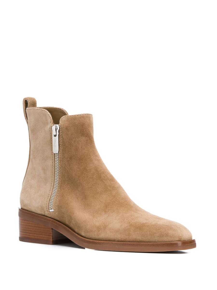 Tan suede ankle boots
