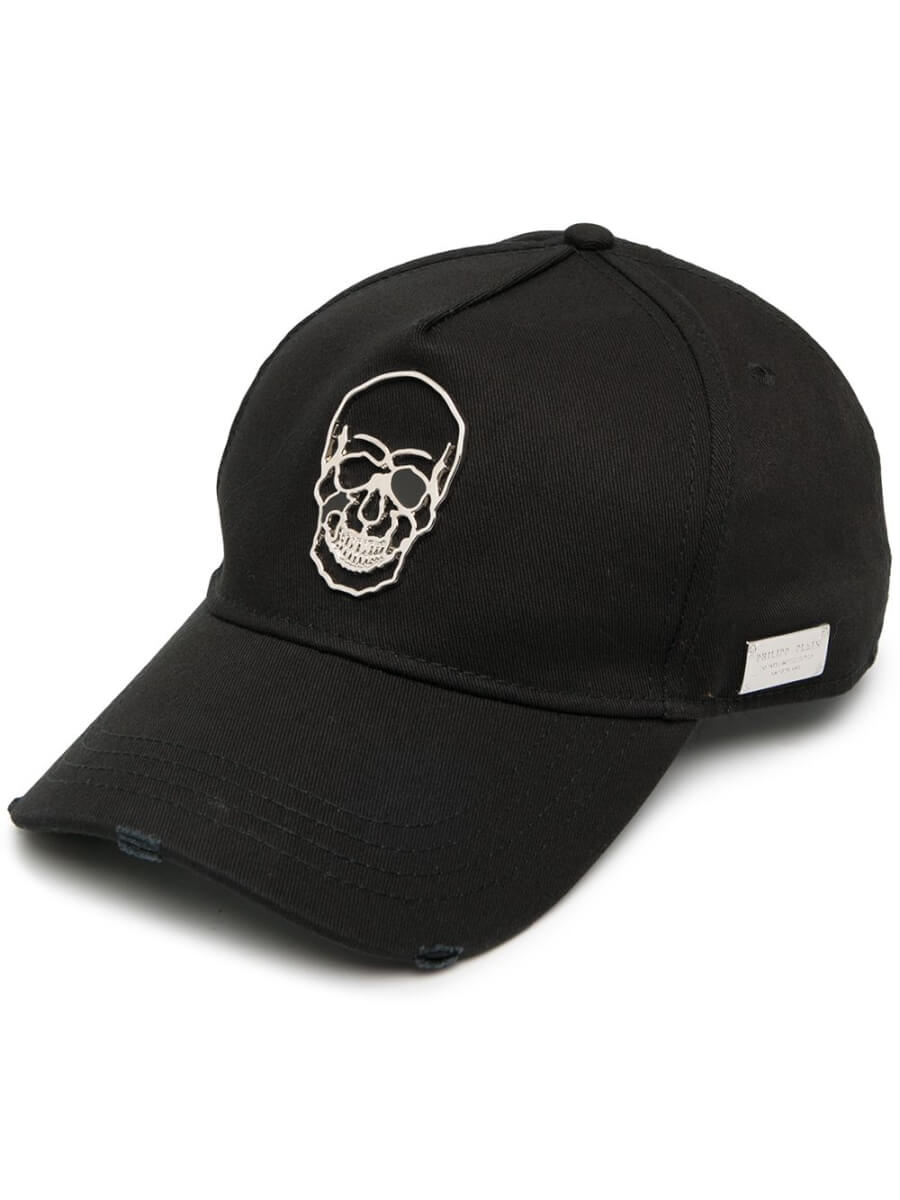 Black embroidered baseball cap
