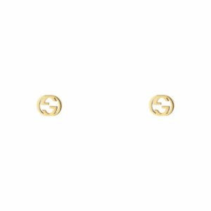 18ct Yellow Gold Interlocking G 5mm Stud Earrings
