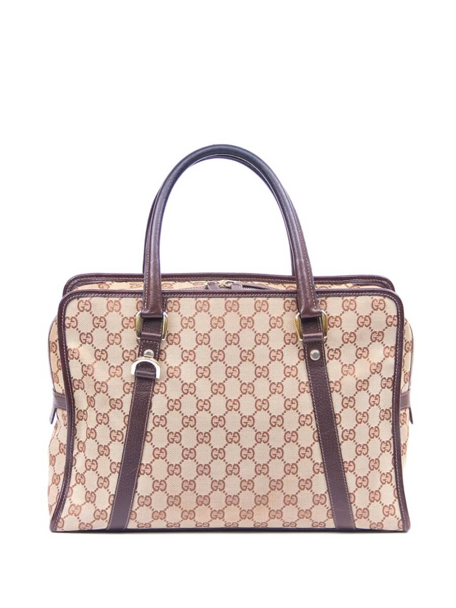 GG print patterned briefcase