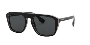 Burberry BE4286 379881 Check Multilayer Black/Polarised Grey