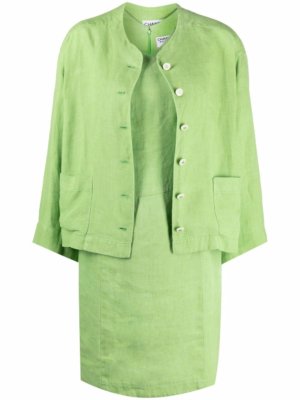 Chanel Pre-Owned 1990s dress and jacket set - Green