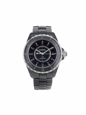 Chanel Pre-Owned 2000 pre-owned J12 ceramic 39mm - Black