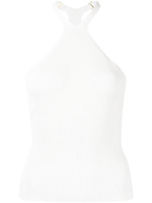 Dion Lee Lustrate Fork ribbed tank top - White