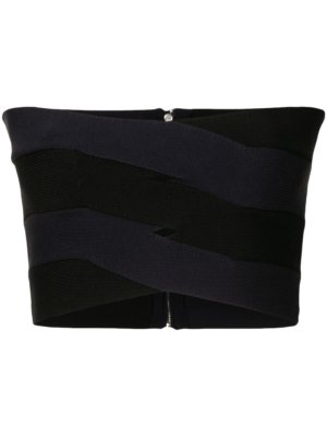 Dion Lee bandage-effect strapless top - Black